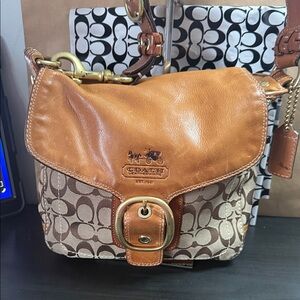 Coach Bleecker Signature Flap Crossbody Bag